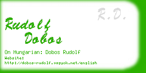 rudolf dobos business card